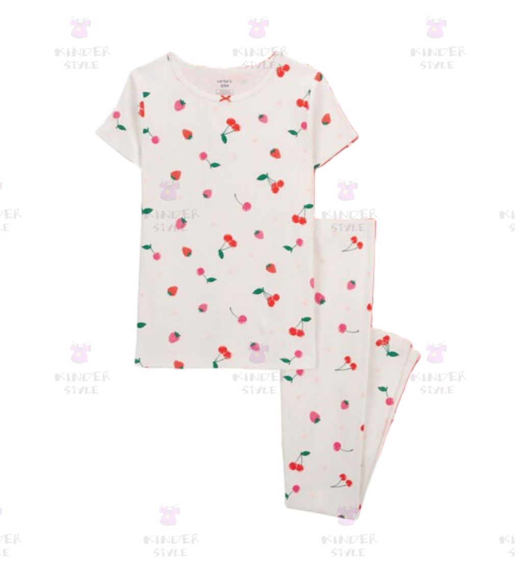 Купити Піжама Carters 100% Snug Fit Cotton Cherry Pink - фото 1