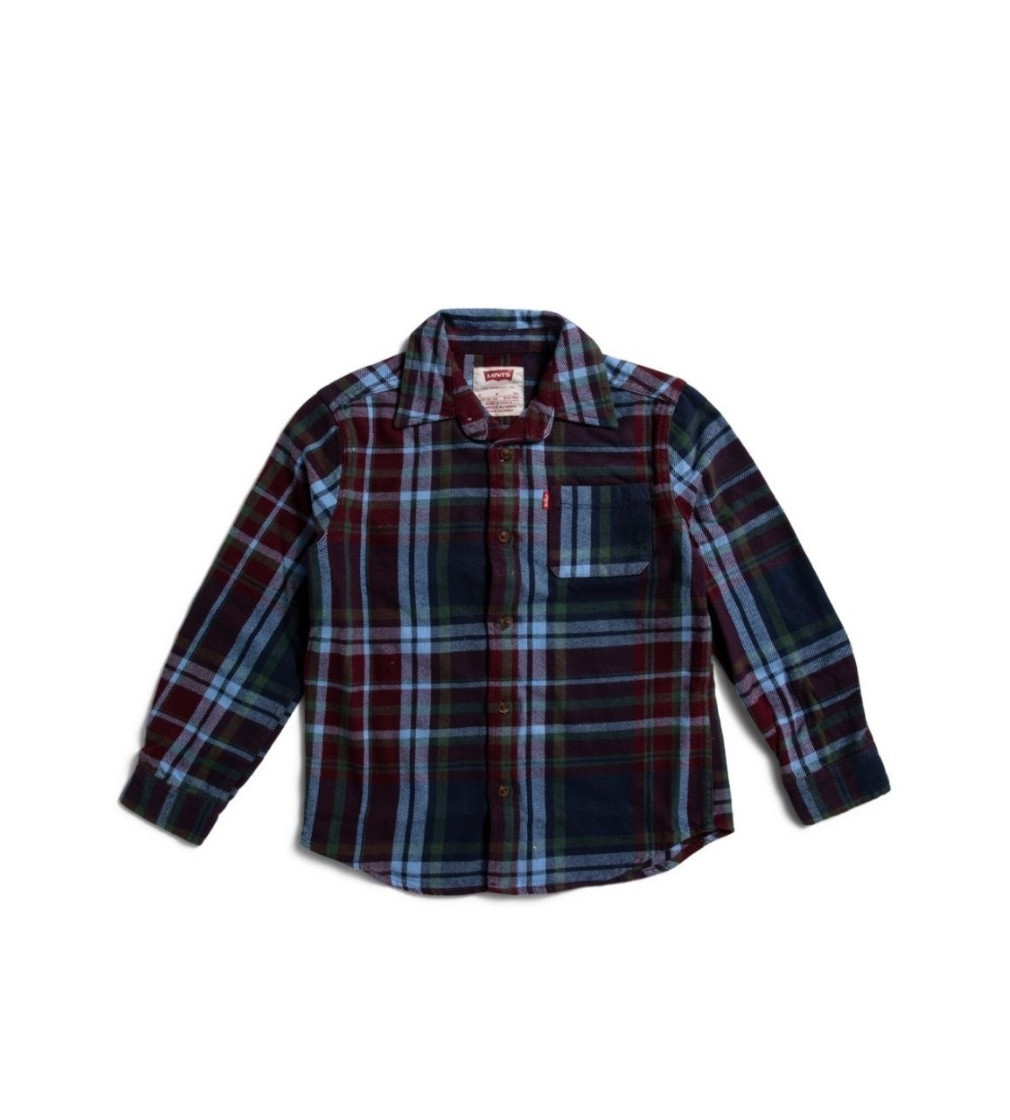 Сорочка Фланелева Levis Big Boys Plaid Button Down