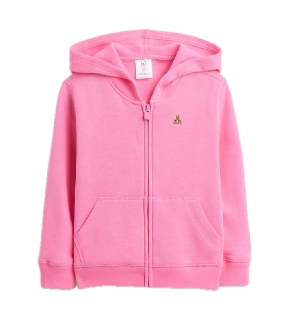 Купить Худи на флисе baby Gap Brannan Bear Fleece Zip Hoodie Love Letter Pink - фото 1