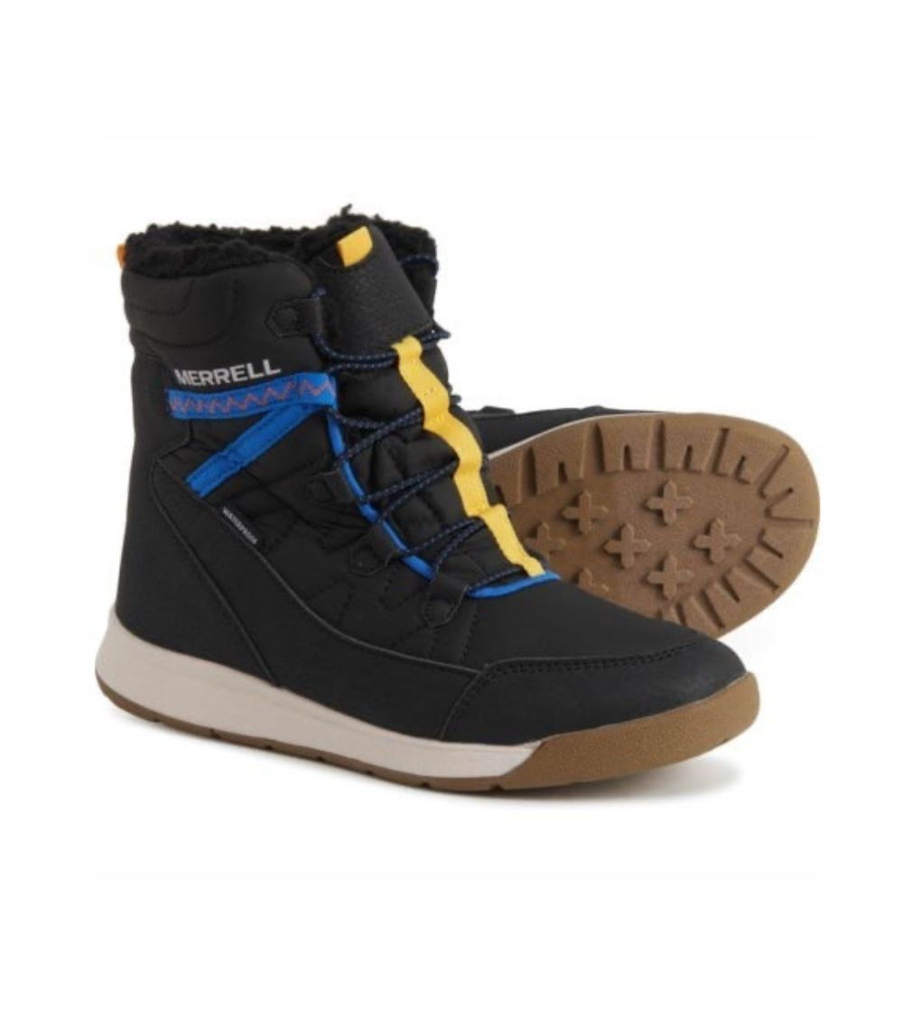 Купить Сапоги Merrell Boys Snow Crush 3.0 Boots - Waterproof Black/Multi - фото 1