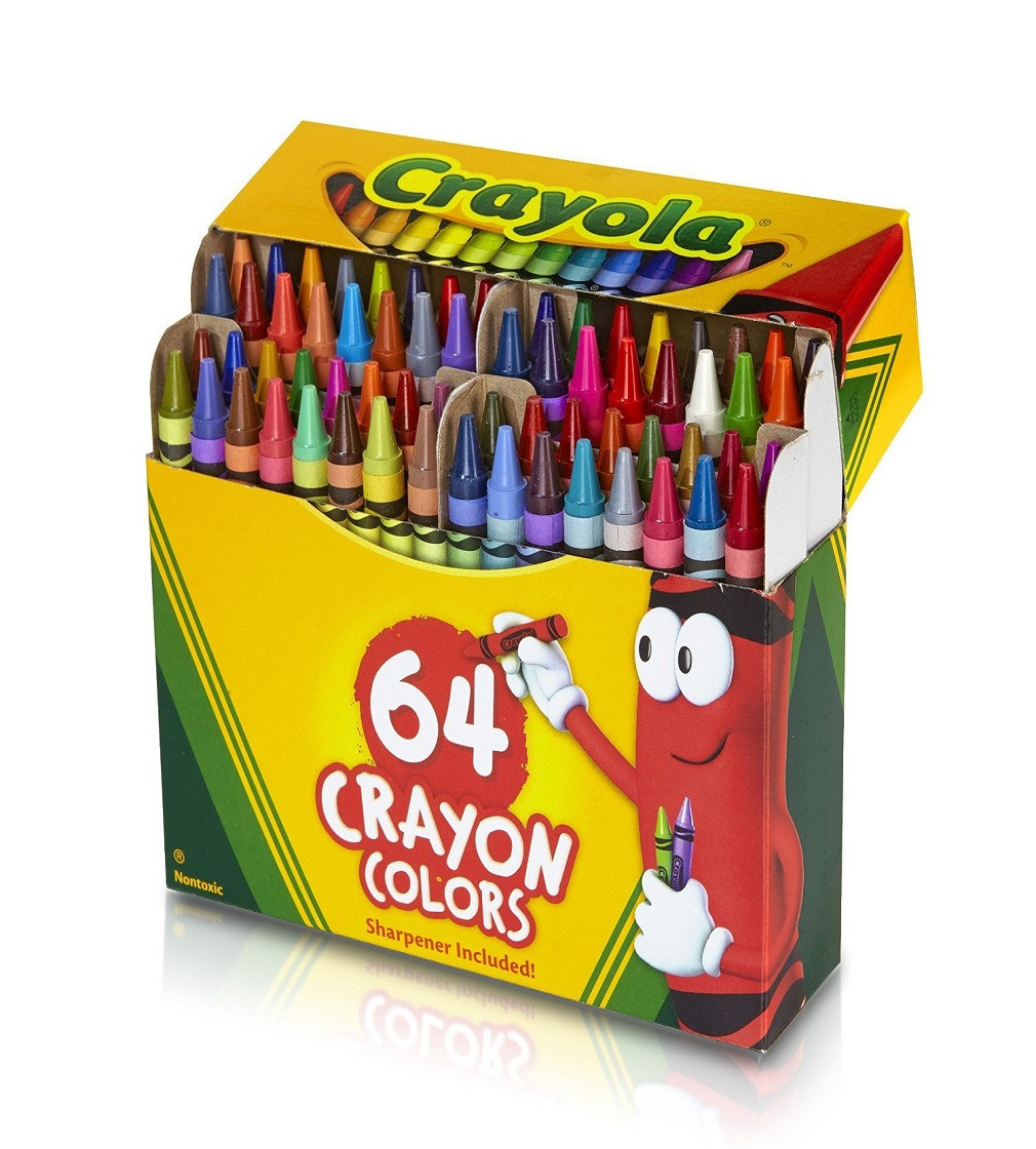 Купити Віскові кольорові олівці Crayola 64 шт - фото 1