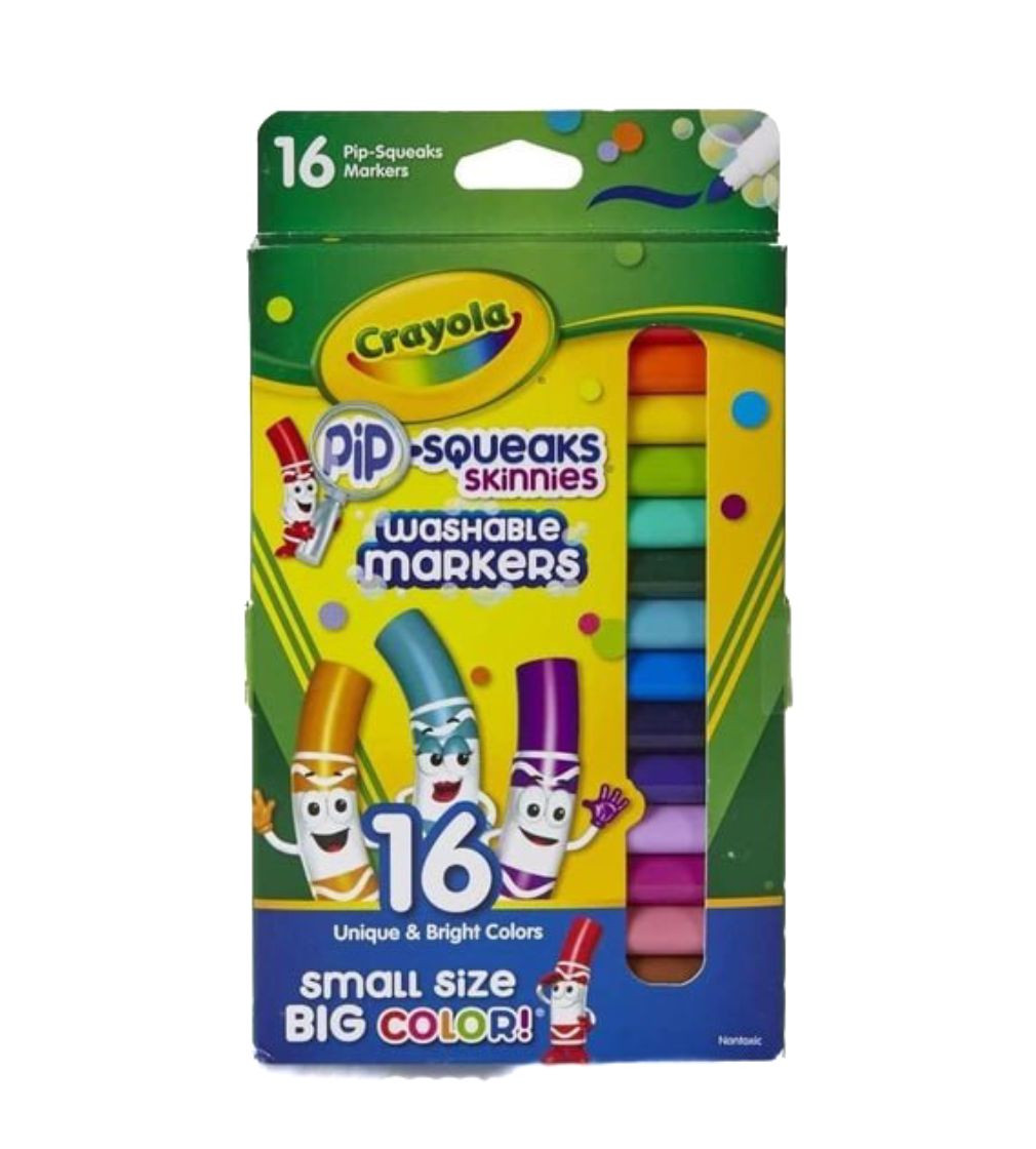 Купити Набір фломастерів Crayola® Pip-Squeaks™ Skinnies™ Washable Markers 16шт - фото 1