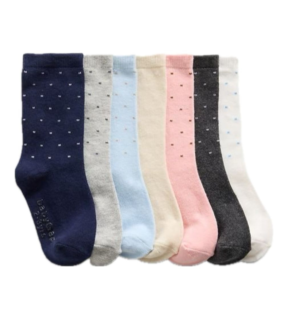 Купити Набір шкарпеток 7шт baby Gap Logo Crew Polka Dots - фото 1