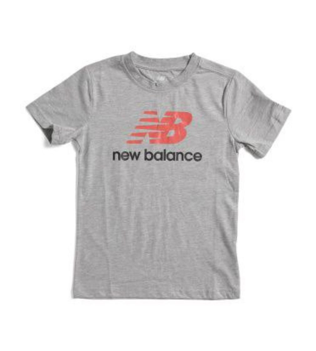 Купить Футболка NEW BALANCE Boys Graphic Short Sleeve Tee Grey - фото 1