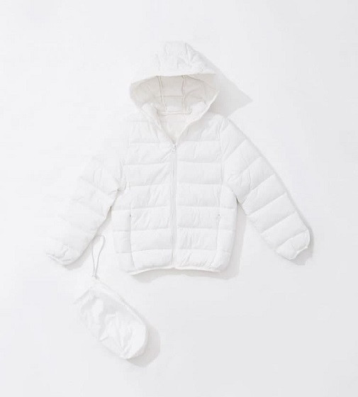 Купить Куртка Forever21 Hooded Puffer White - фото 1