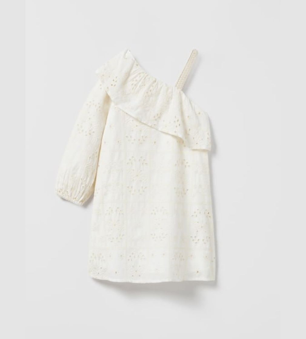 Купити Сукня Асиметрична Zara Вишивка White - фото 1