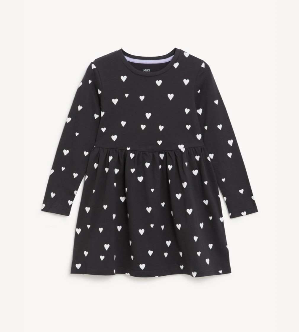 Купить Платье M&S Cotton Heart Print - фото 1
