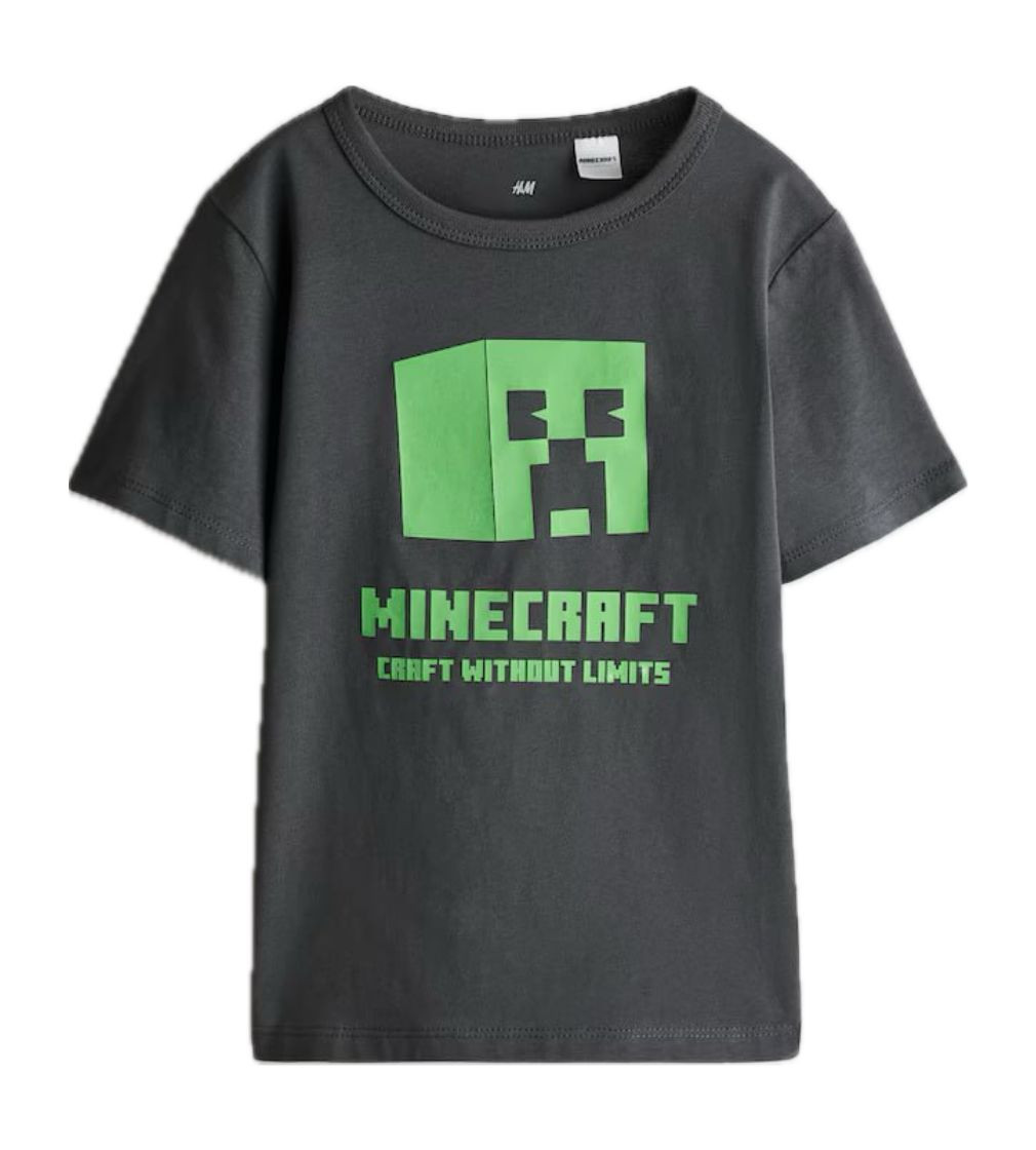 Купить Футболка H&M Dark grey/Minecraft - фото 1