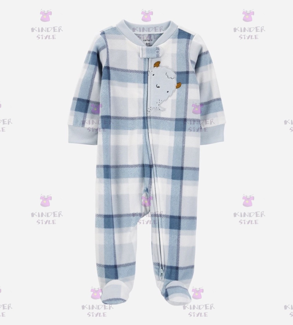 Купить Слип Флисовый Carters Blue/white Monster - фото 1