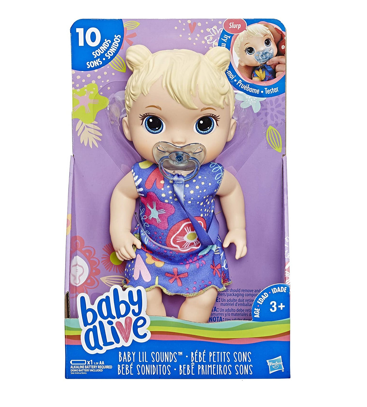 Купить Кукла интерактивная Baby Alive Малышка Лил блондинка - фото 1