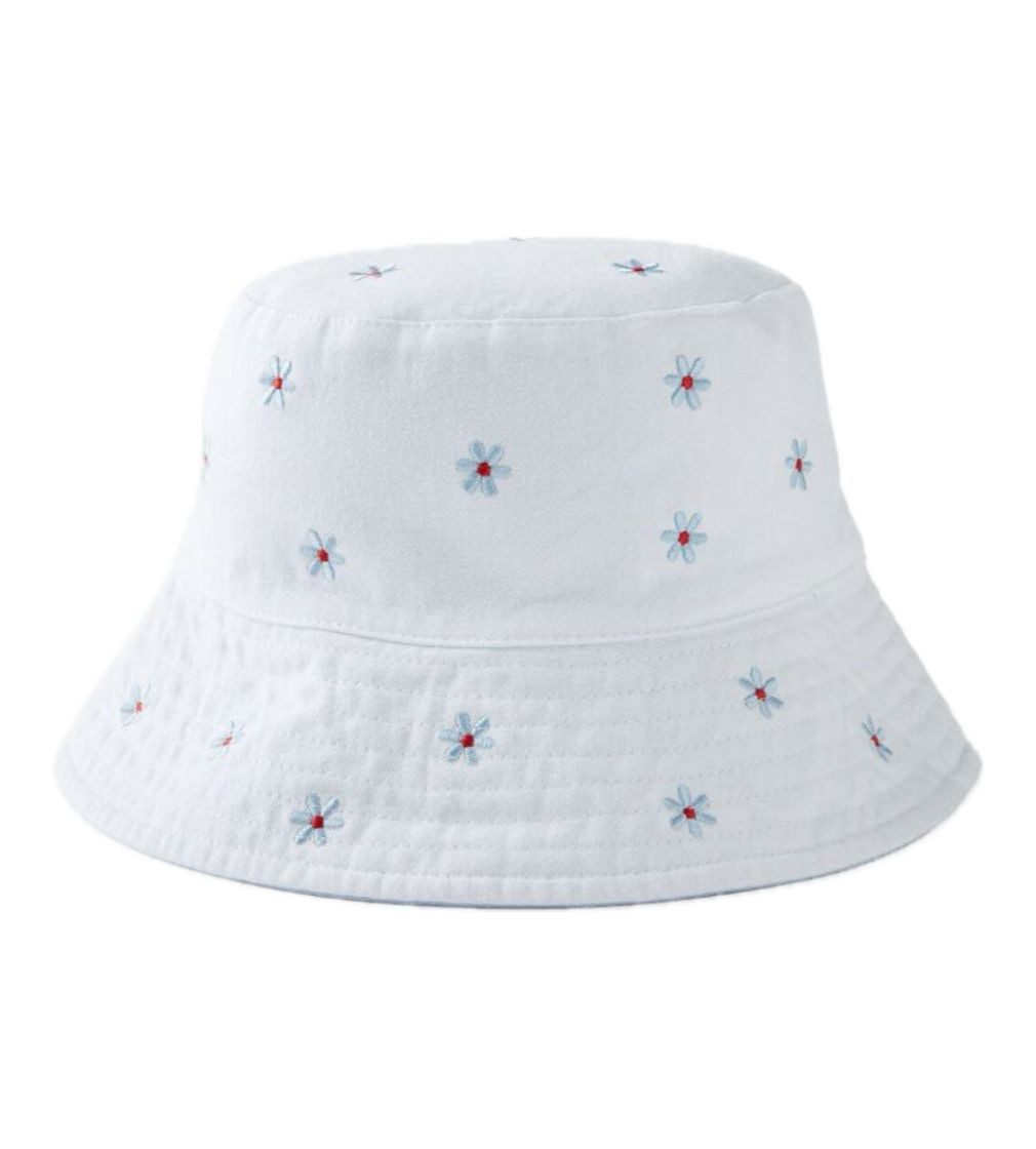 Купить Панамка Cotton On Kids Reversible vanilla embroidered floral/dawn blue - фото 1