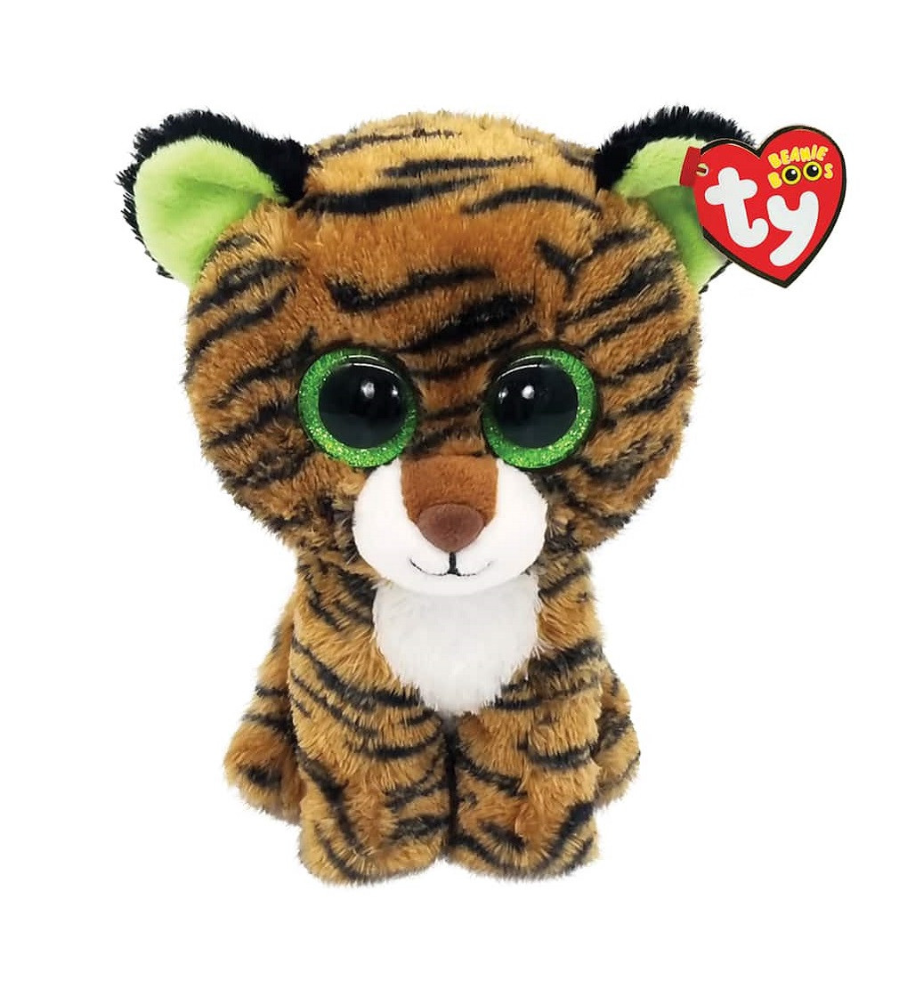 Купить Мягкая игрушка Ty Beanie Boos™ Tiggy Orange, Black & Green Tiger - фото 1