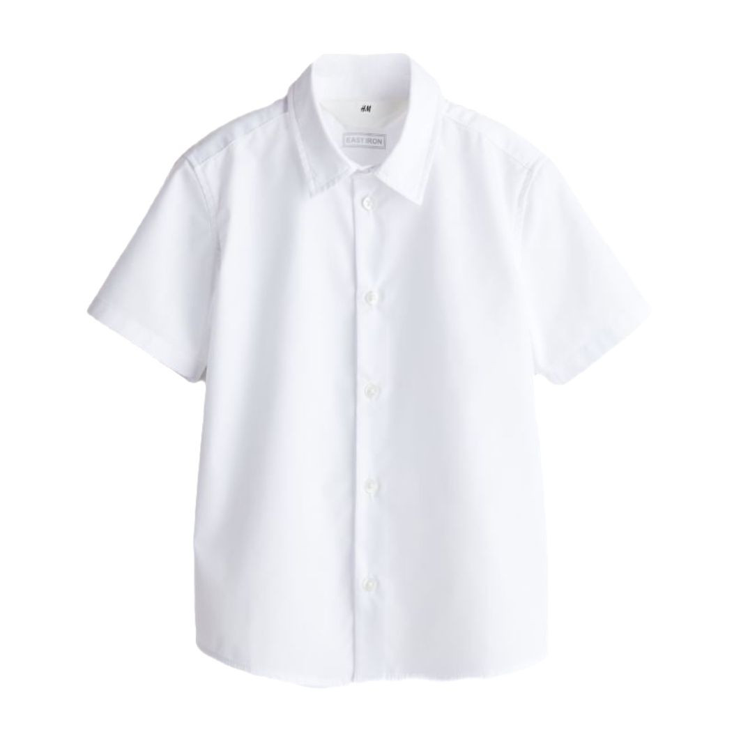 Купити Сорочка H&M Easy Iron Shirt - Short sleeve - Regular length - White - фото 1