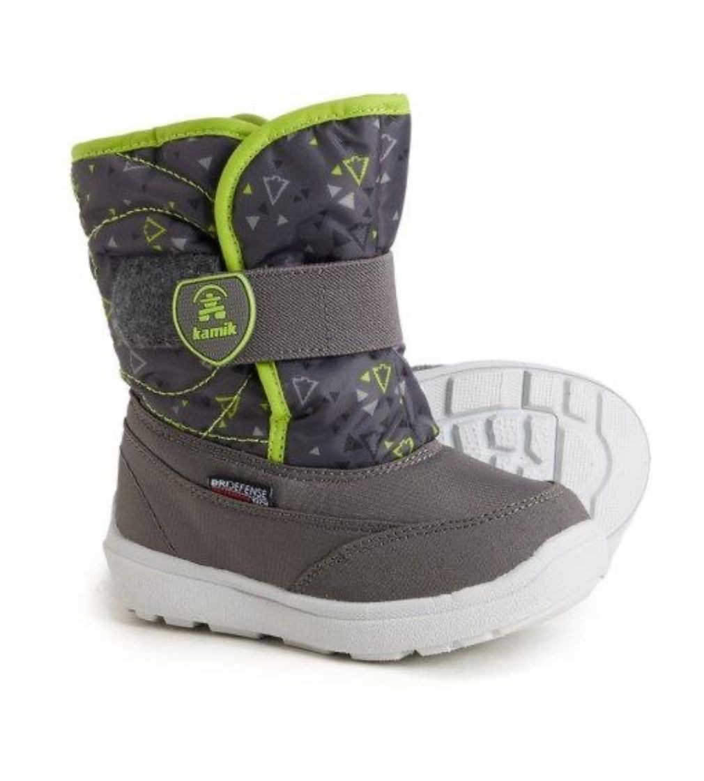Сапоги Kamik Toddler Boys and Girls Snowbee P Winter Boots Charcoal