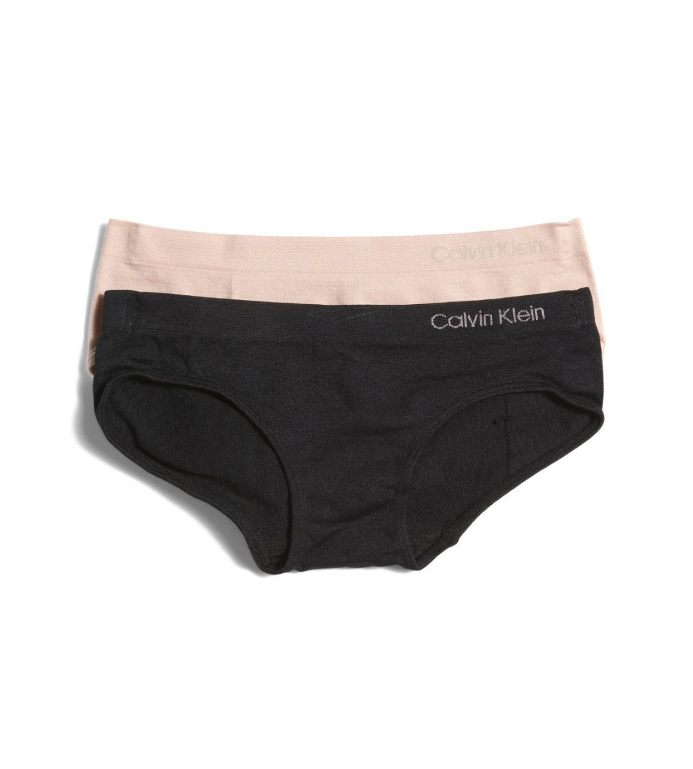 Купить Трусики 2шт CALVIN KLEIN Seamless Hipster Beige Black - фото 1