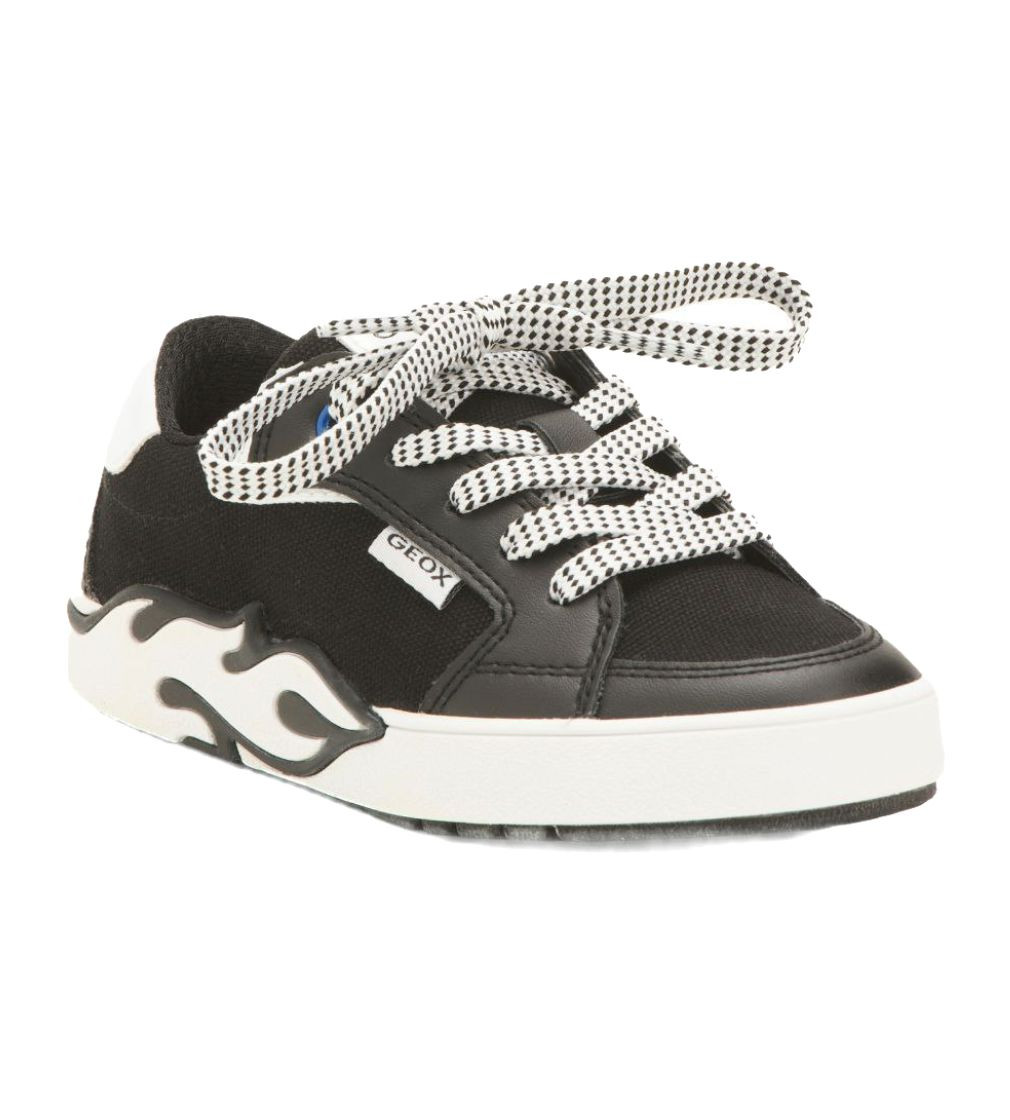 Купить Кроссовки Geox Boy's J Alphabeet Sneaker Black White - фото 1