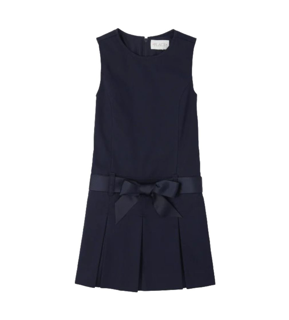 Купить Сарафан Children Place Girls Uniform Sleeveless Ribbon Belted Woven Jumper - фото 1