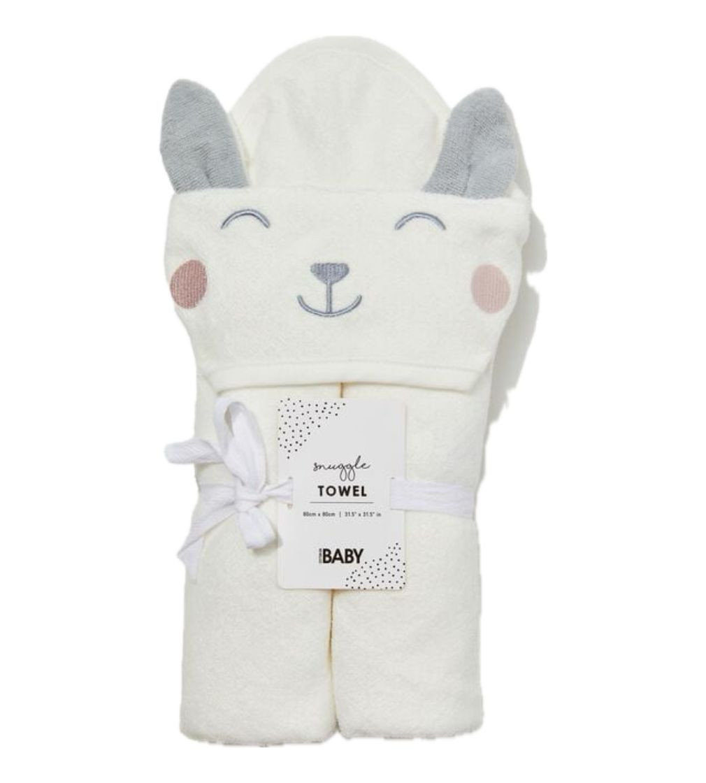 Купити Махровий Рушник Cotton On Baby Snuggle Towel Crystal sheepy/vanilla - фото 1